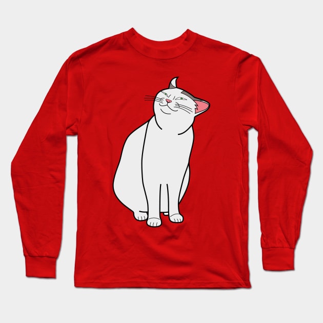 Smug Cat Meme Long Sleeve T-Shirt by Sashen